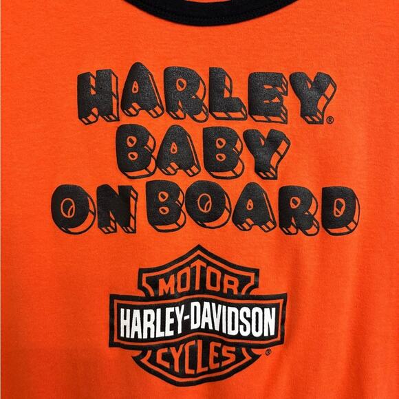 Harley Davidson Baby on Board Maternity T-Shirt - Size S - Picture 3 of 5